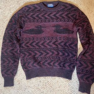 Vintage Pendleton Wool Duck Pullover Sweater